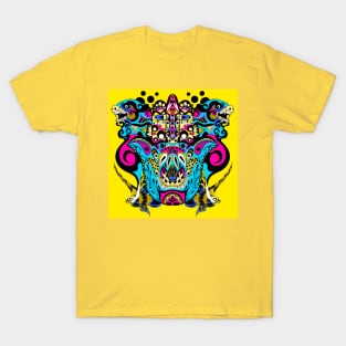 the monster mandala in buddhas hand pattern ecopop T-Shirt